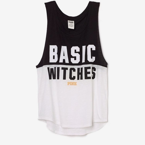 PINK Victoria's Secret Tops - Victoria’s Secret Pink Halloween muscle tee